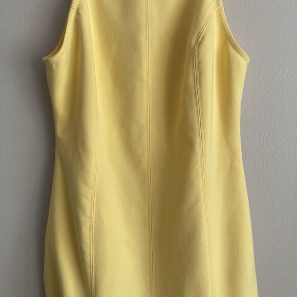 Likely Sleeveless Beckett Bodycon Sheath Peplum Dress Size 4 Yellow Stretch - Picture 4 of 10